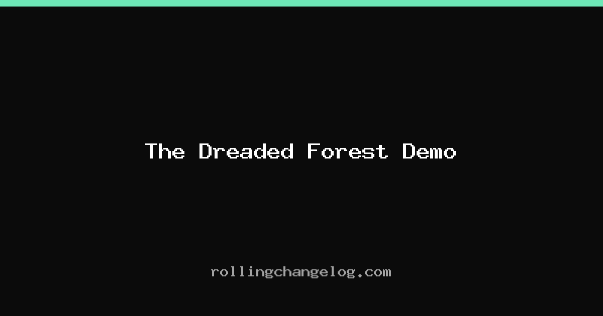 The Dreaded Forest Demo cover