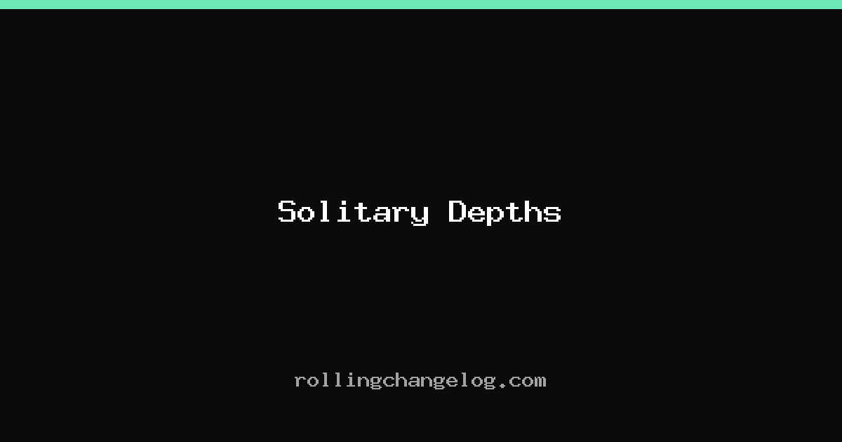Solitary Depths cover