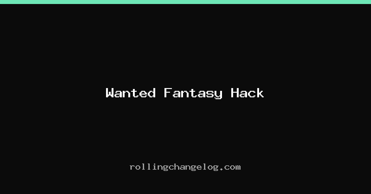 Wanted Fantasy Hack cover