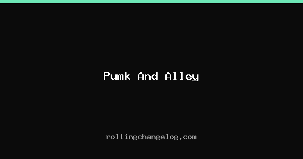 Pumk And Alley cover