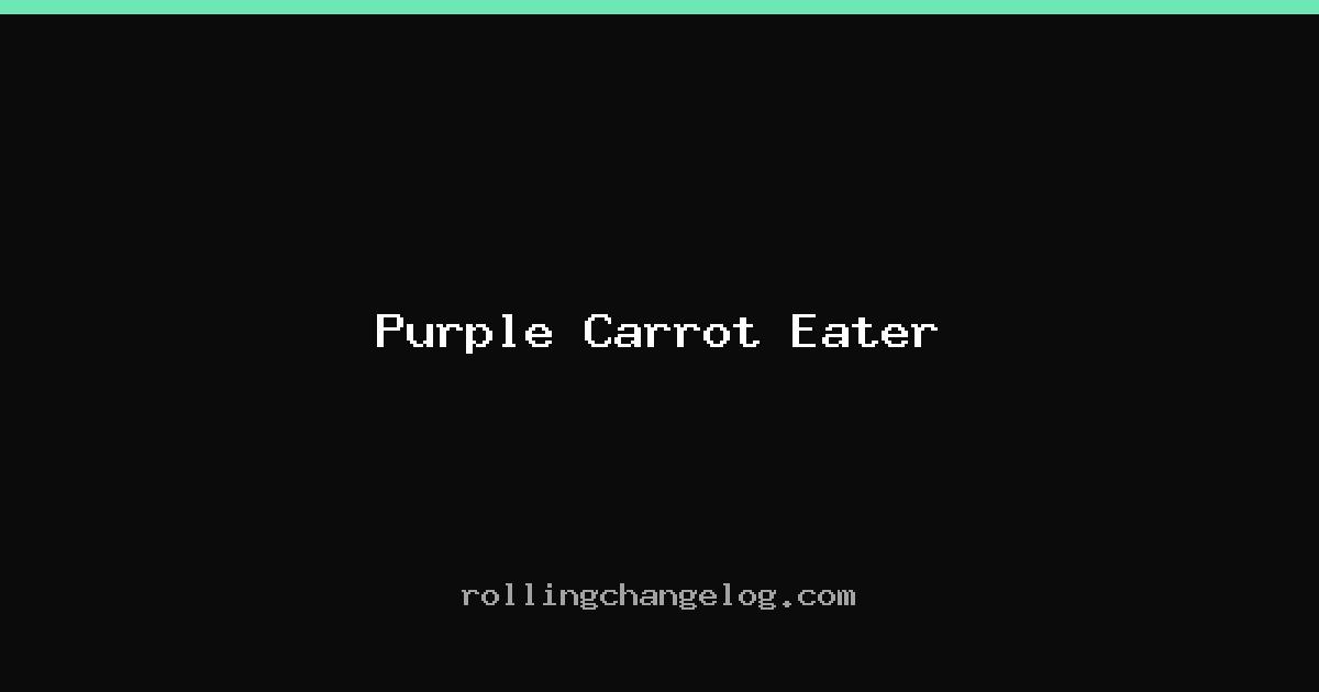 Purple Carrot Eater cover