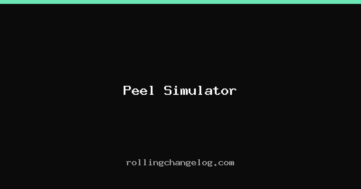 Peel Simulator cover