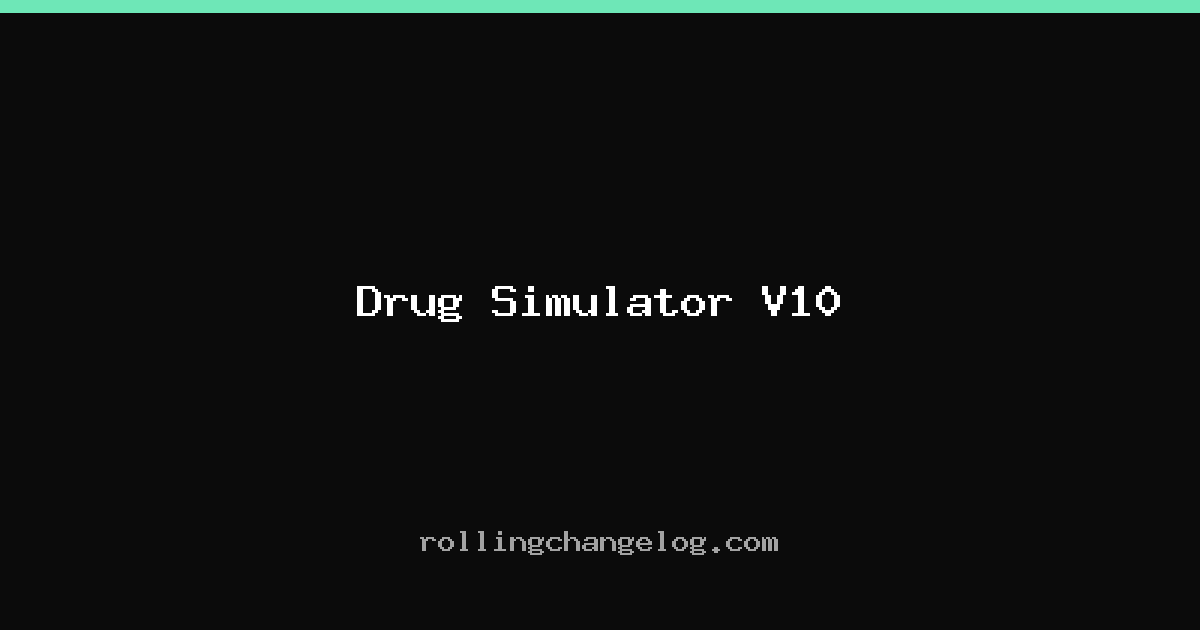 Drug Simulator V10 cover