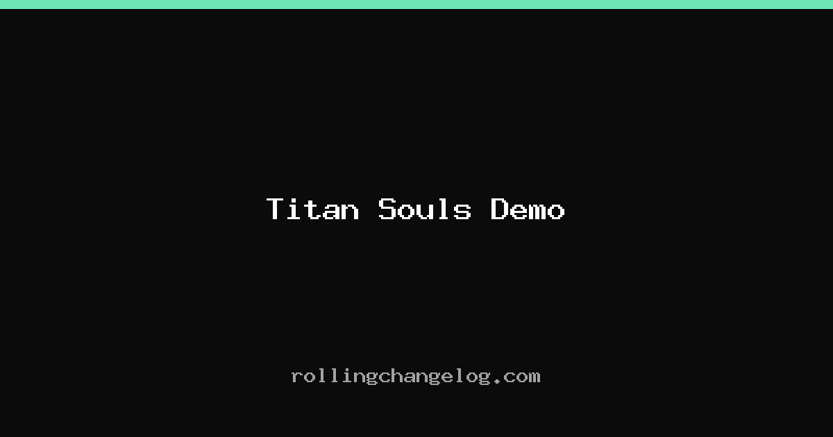 Titan Souls Demo cover