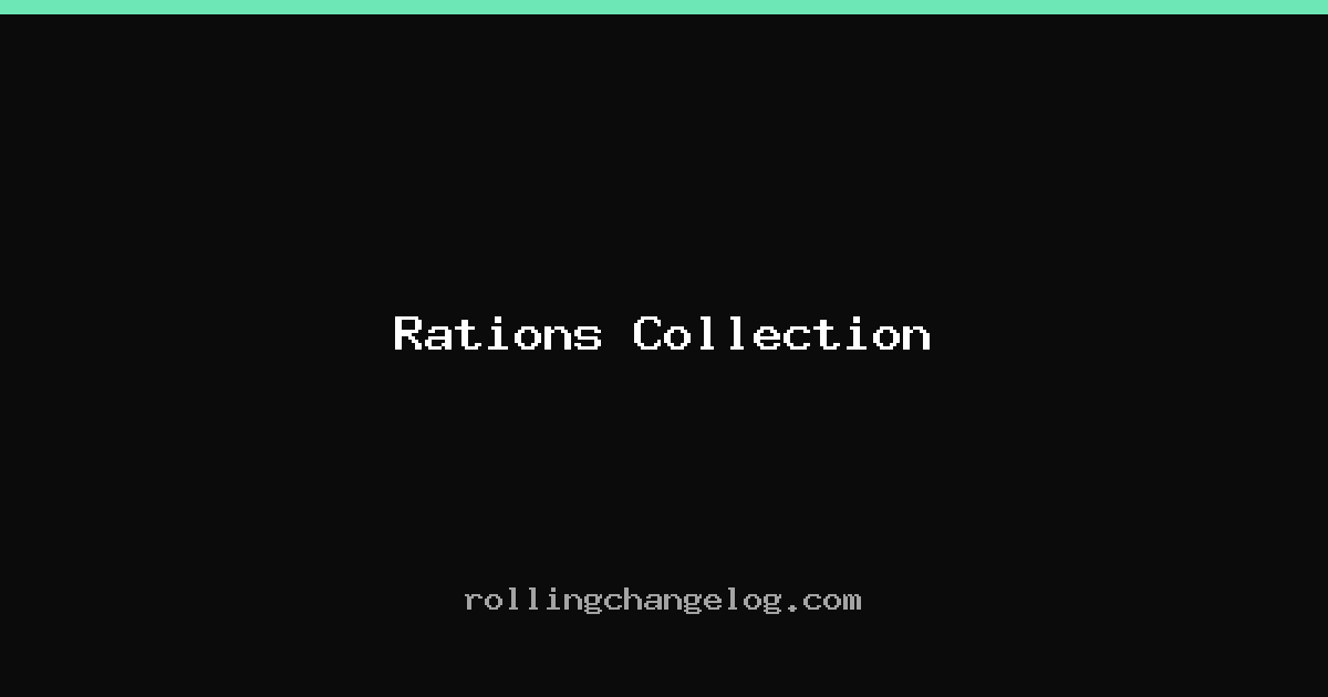 Rations Collection cover