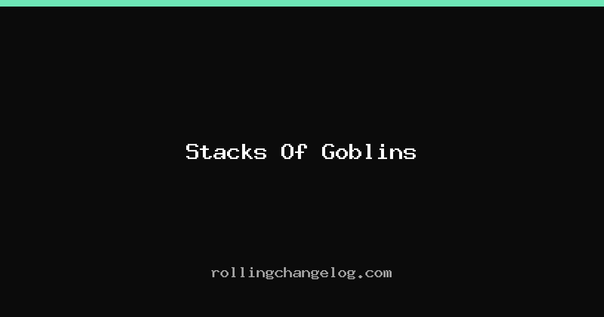 Stacks Of Goblins cover