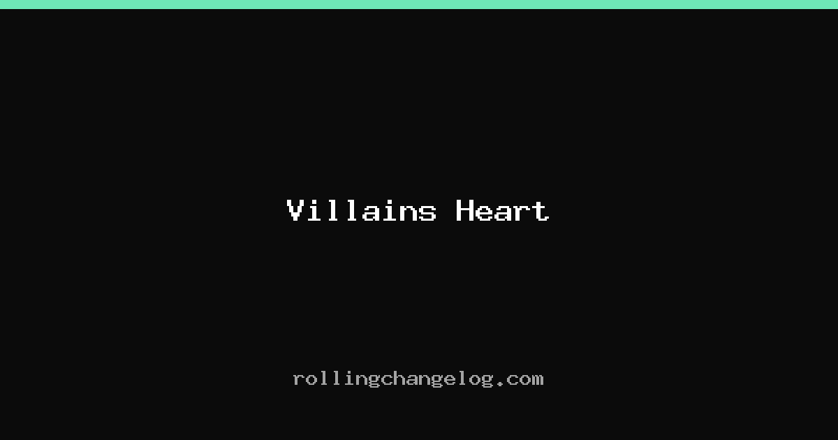 Villains Heart cover
