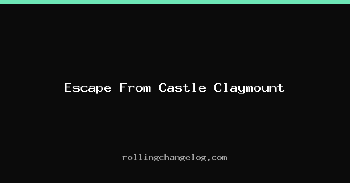 Escape From Castle Claymount cover