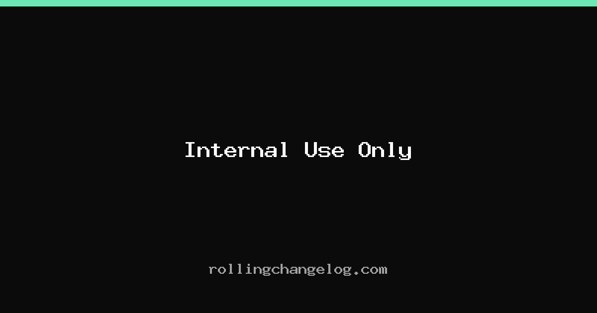 Internal Use Only cover