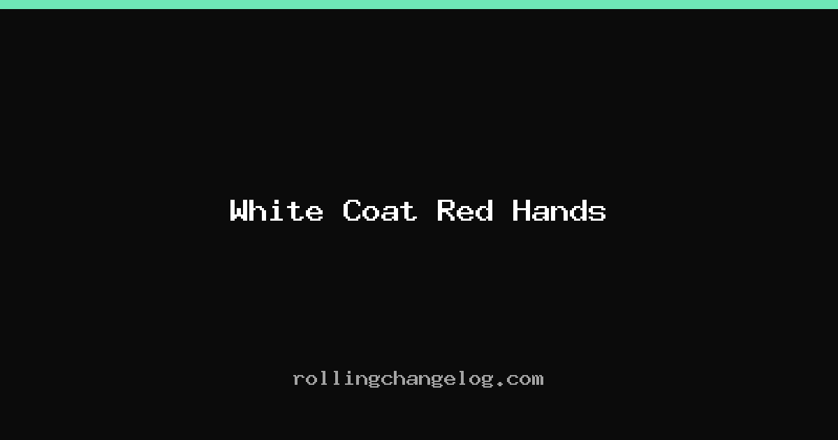 White Coat Red Hands cover