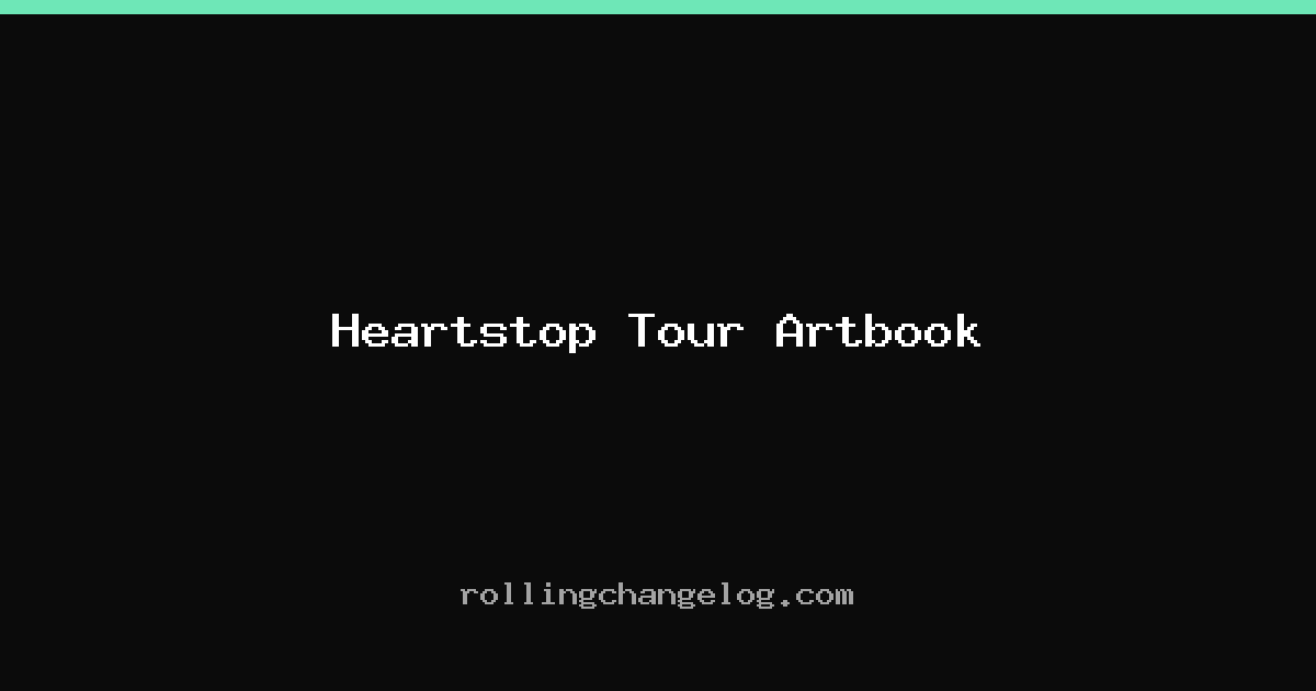 Heartstop Tour Artbook cover