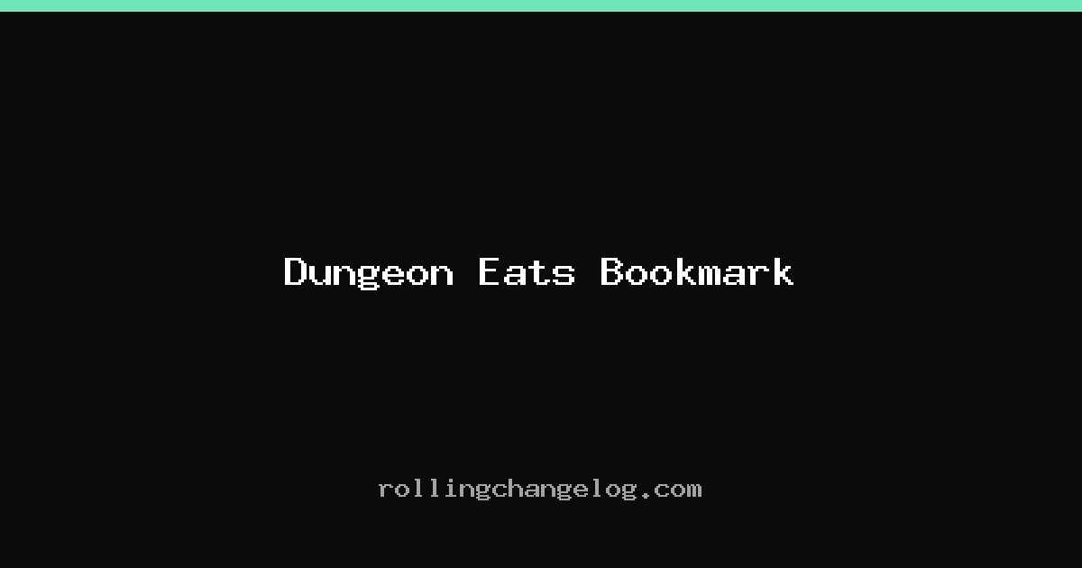 Dungeon Eats Bookmark cover