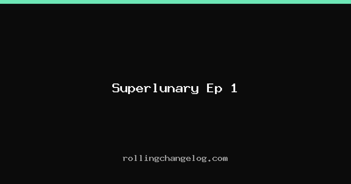 Superlunary Ep 1 cover
