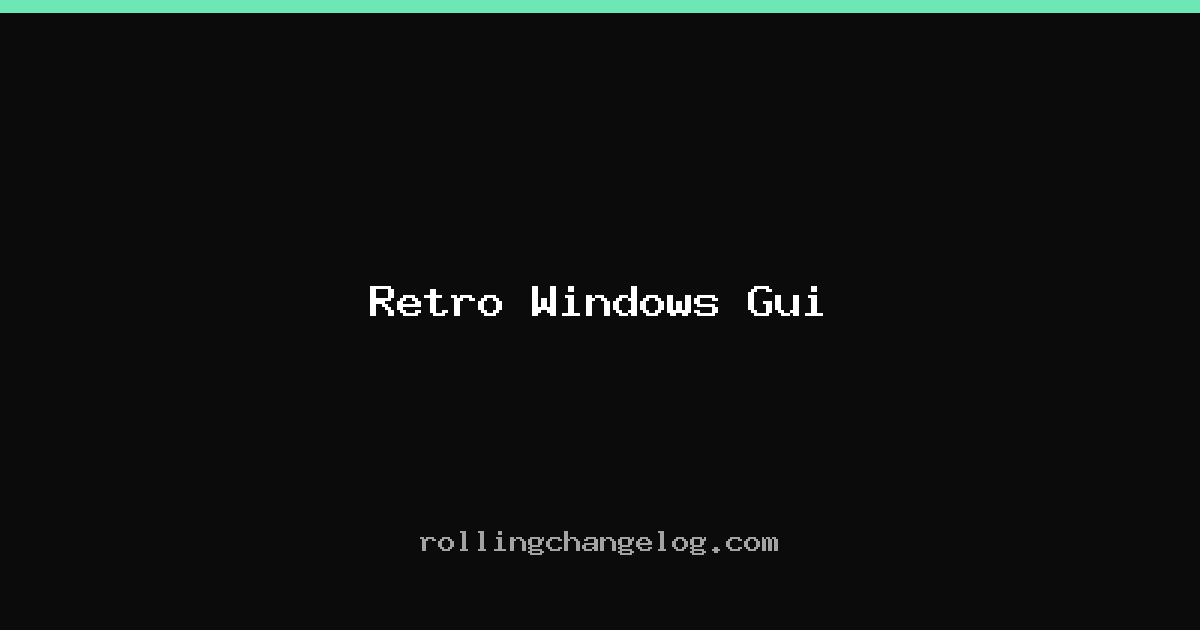 Retro Windows Gui cover