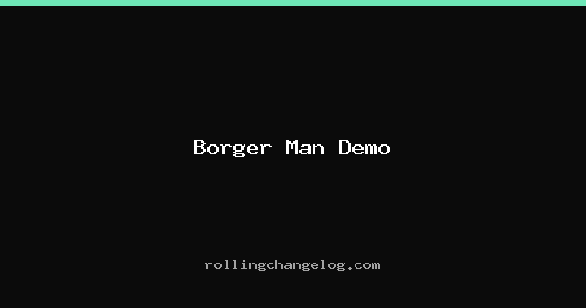 Borger Man Demo cover