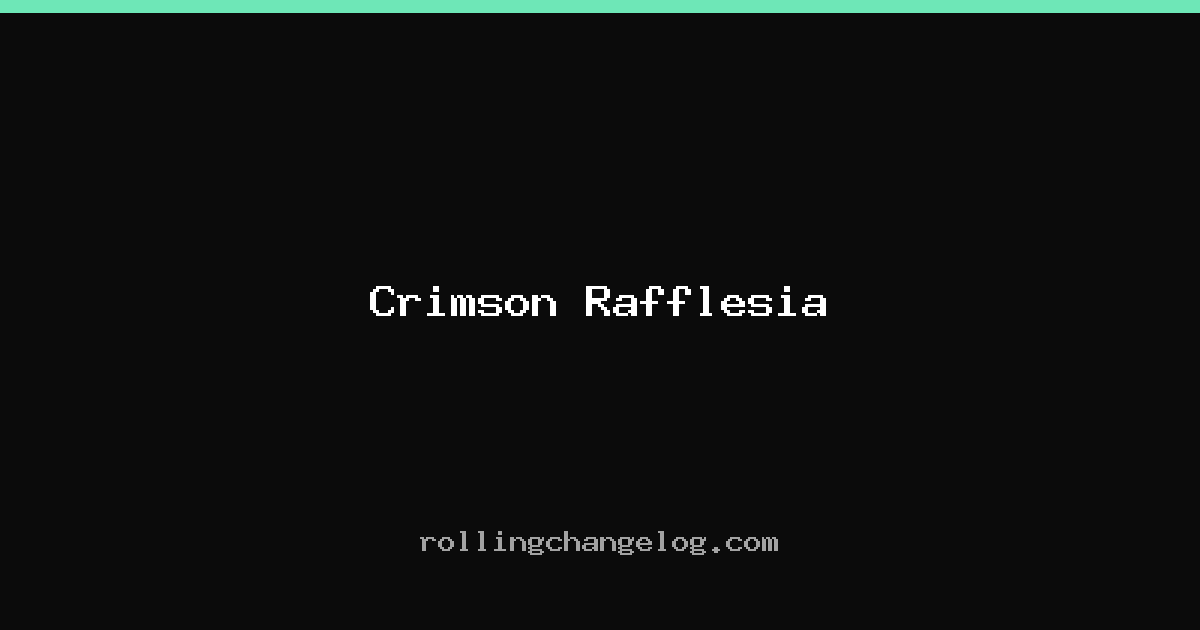 Crimson Rafflesia cover