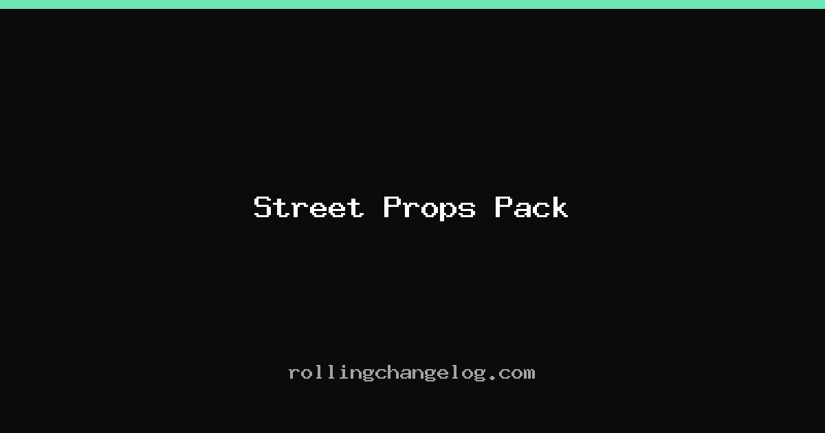 Street Props Pack cover
