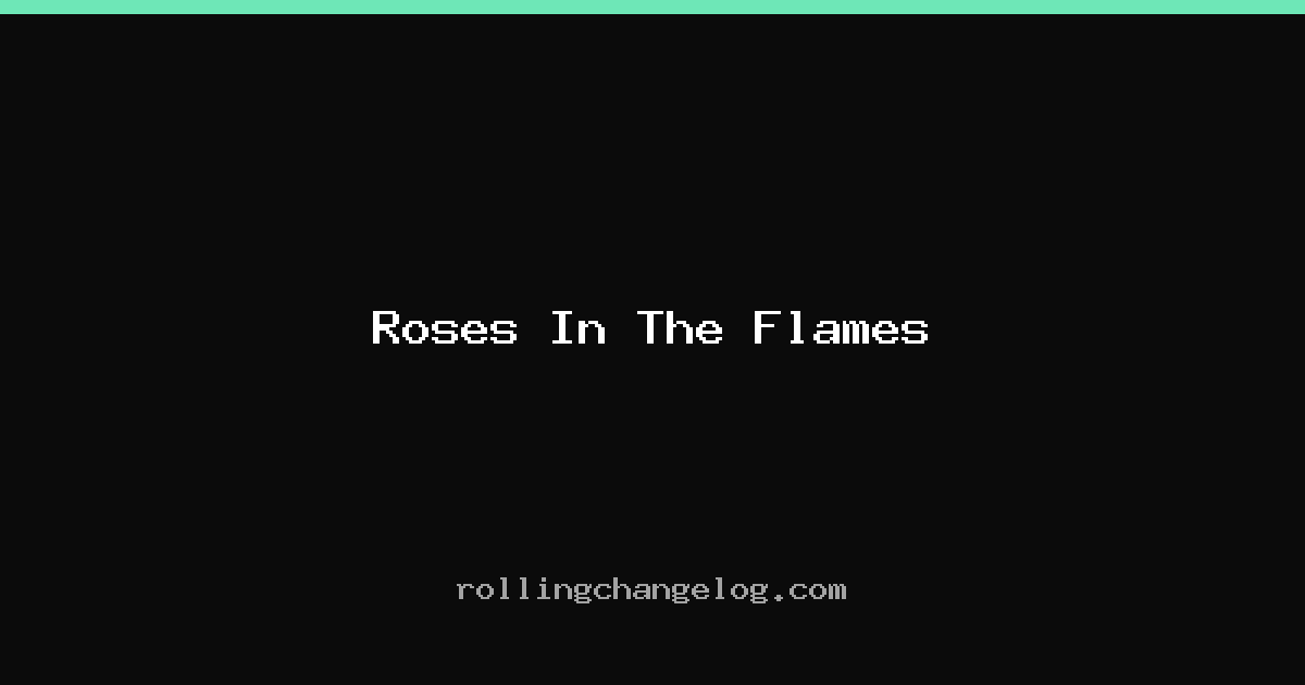 Roses In The Flames cover