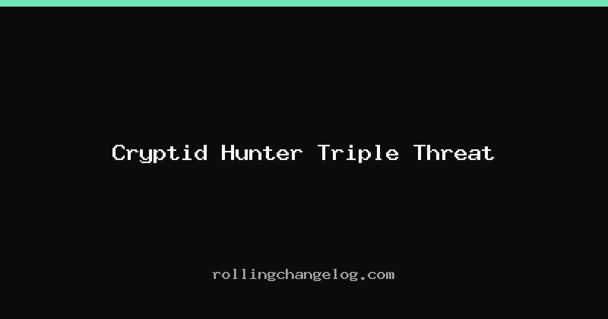 Cryptid Hunter Triple Threat cover
