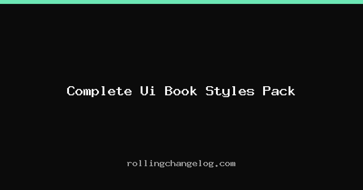 Complete Ui Book Styles Pack cover