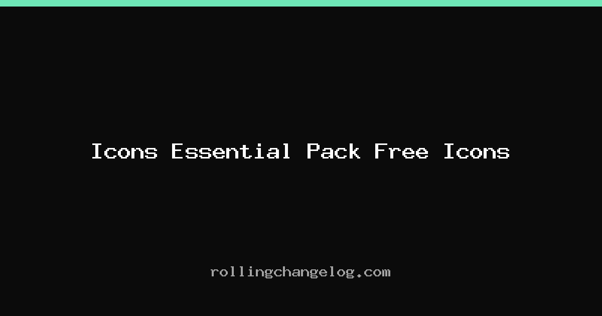 Icons Essential Pack Free Icons cover