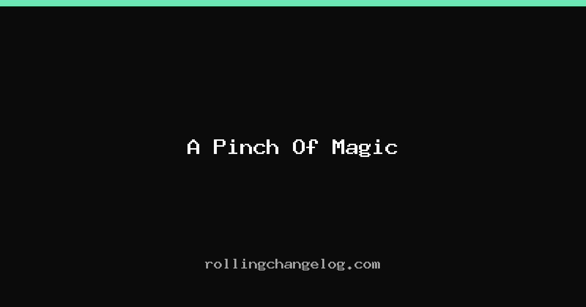 A Pinch Of Magic cover