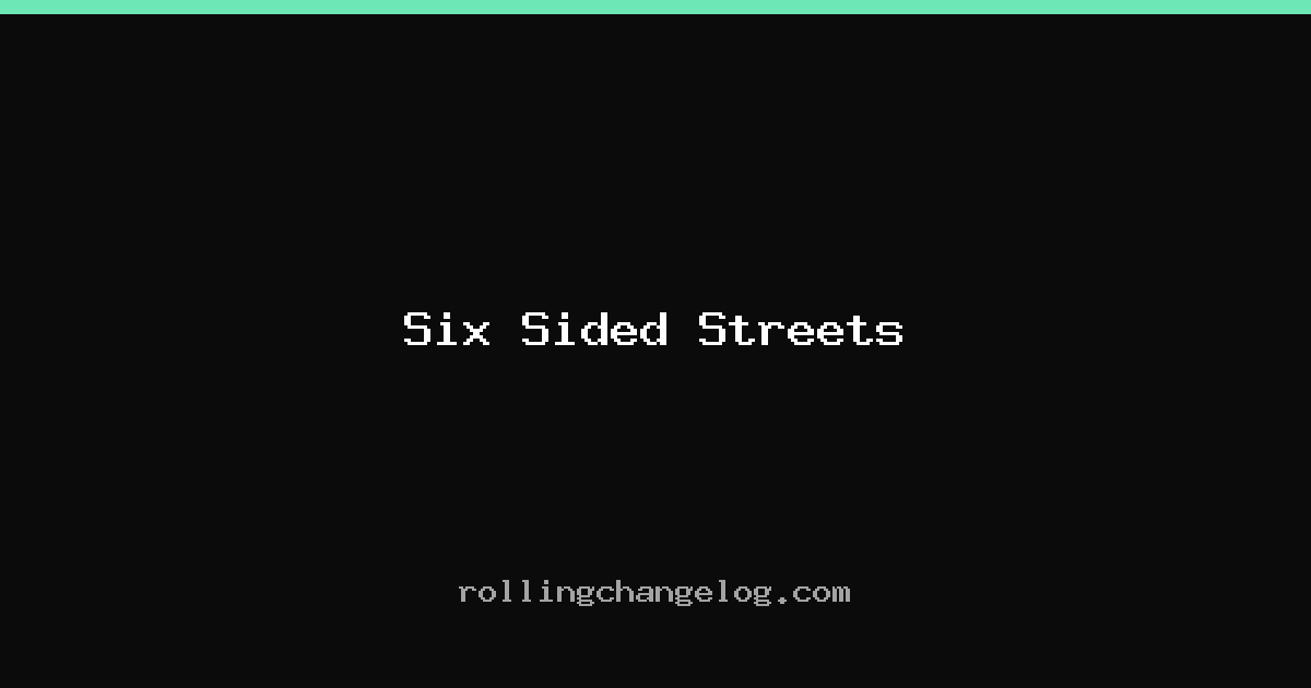 Six Sided Streets cover
