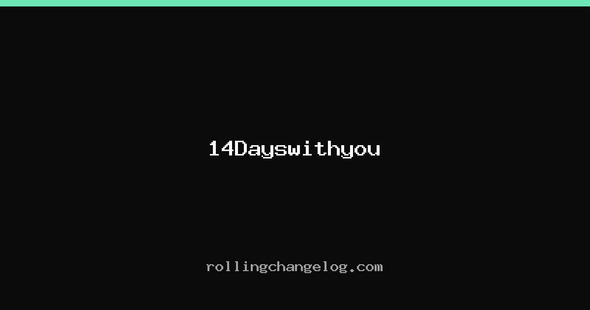 14Dayswithyou cover