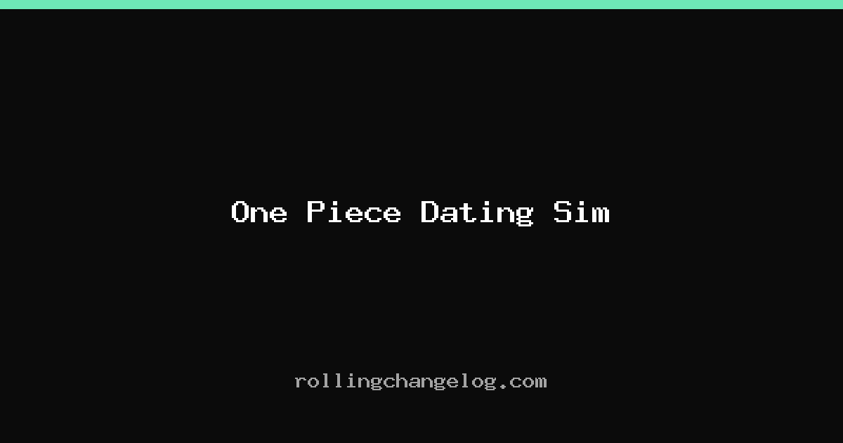 One Piece Dating Sim cover