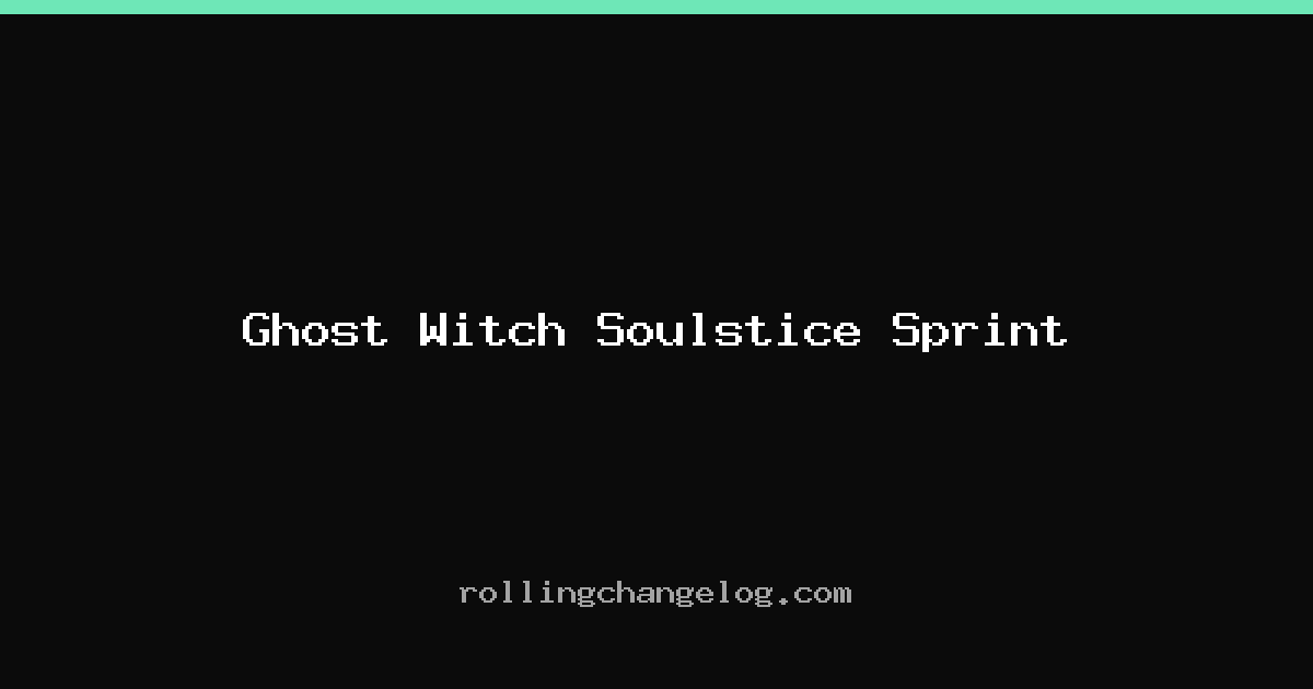 Ghost Witch Soulstice Sprint cover