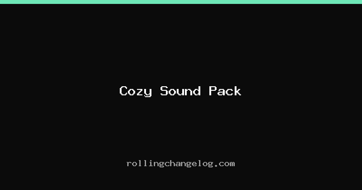 Cozy Sound Pack cover
