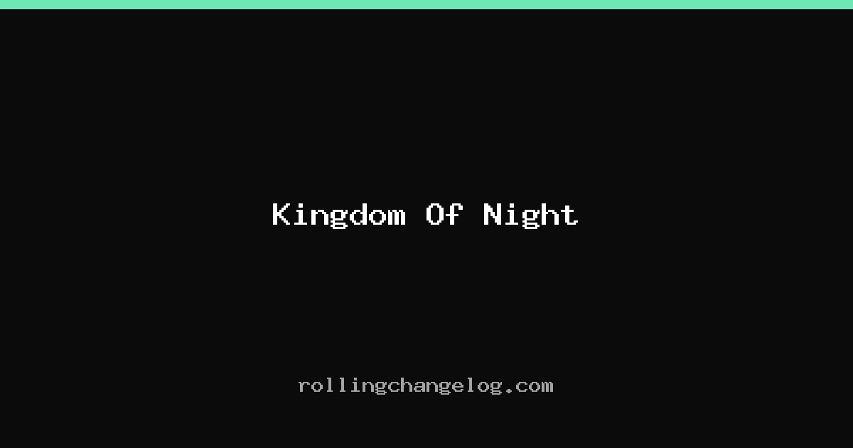 Kingdom Of Night cover