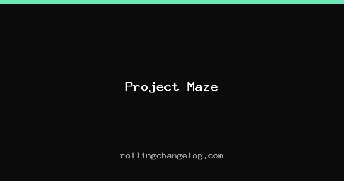 Project Maze cover