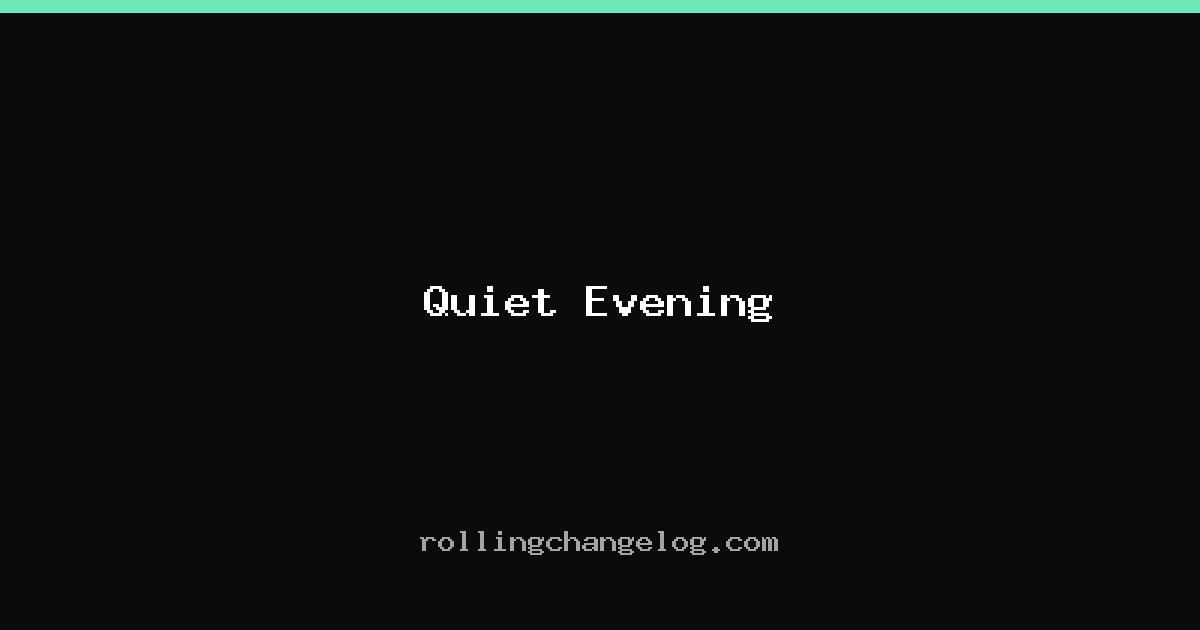 Quiet Evening cover