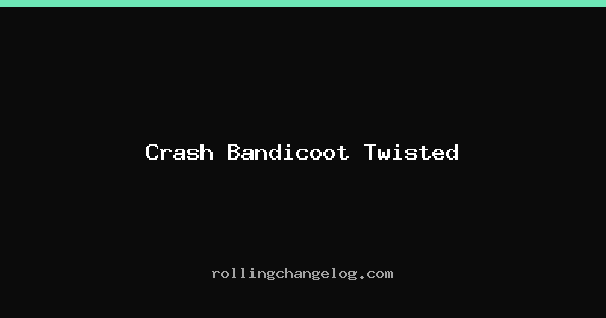 Crash Bandicoot Twisted cover