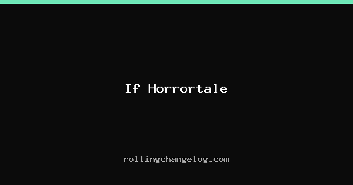 If Horrortale cover