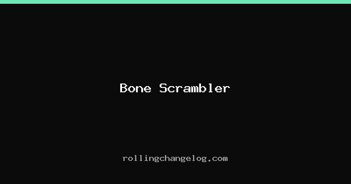 Bone Scrambler cover