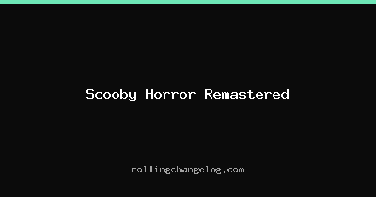 Scooby Horror Remastered cover