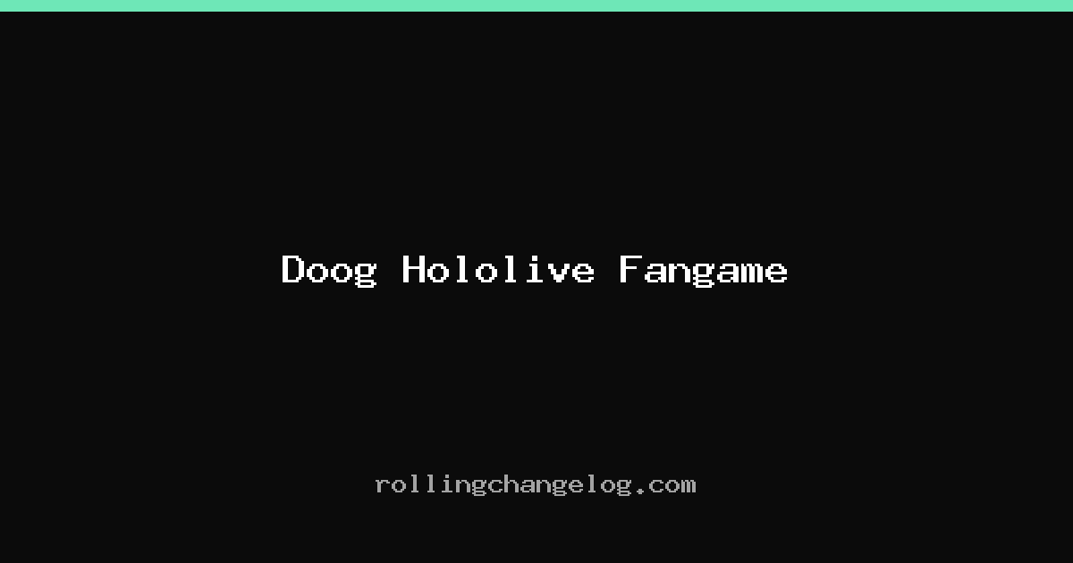 Doog Hololive Fangame cover