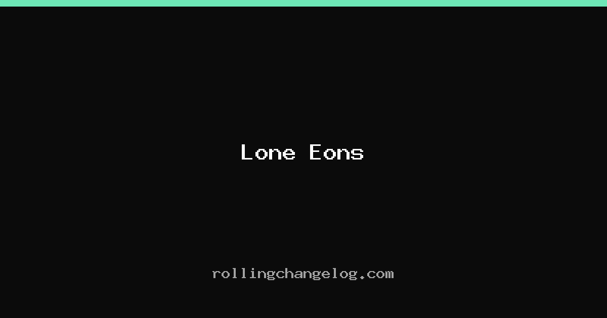 Lone Eons cover