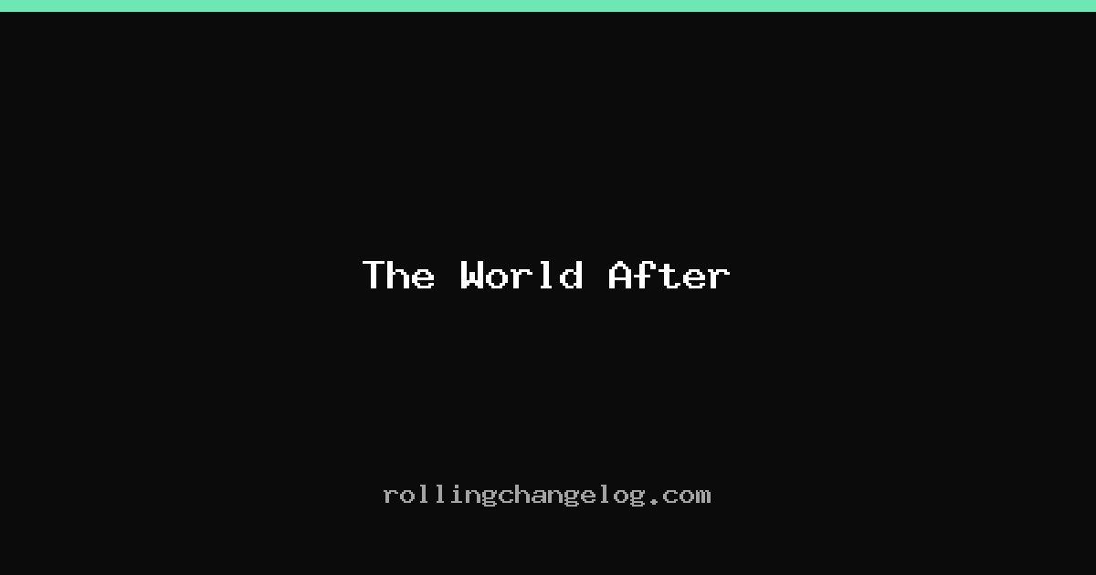 The World After cover