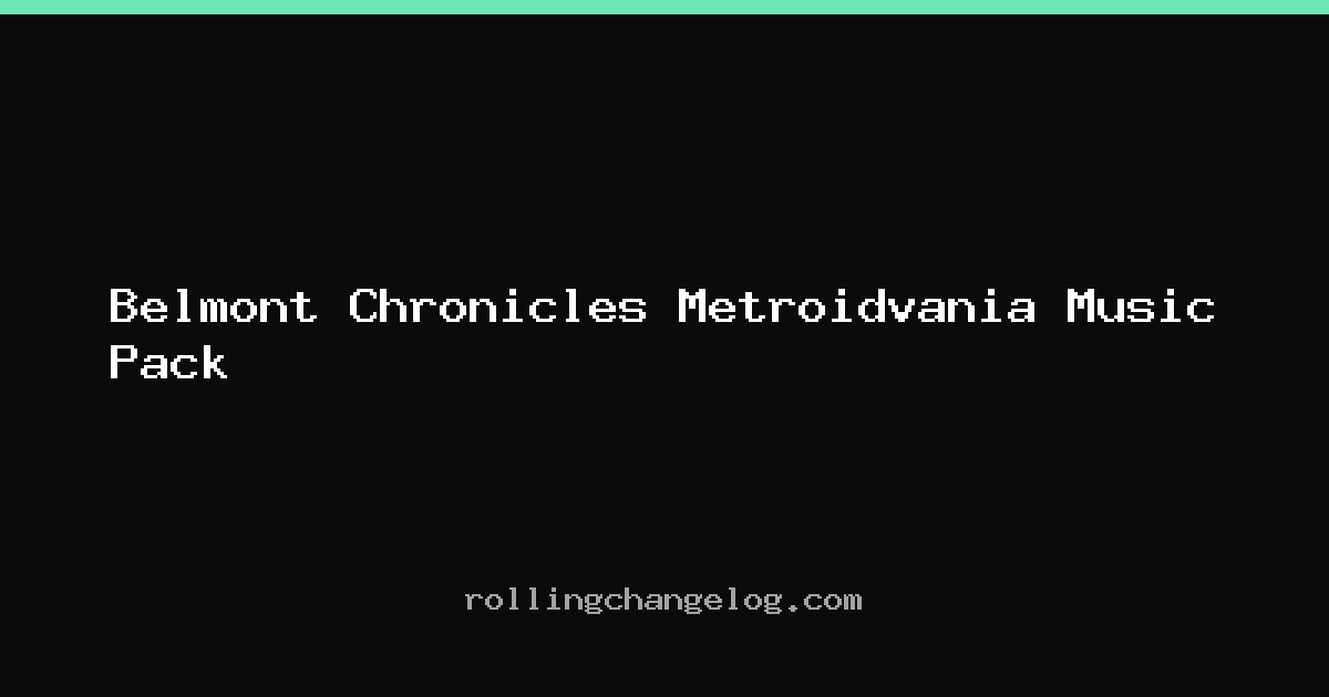Belmont Chronicles Metroidvania Music Pack cover