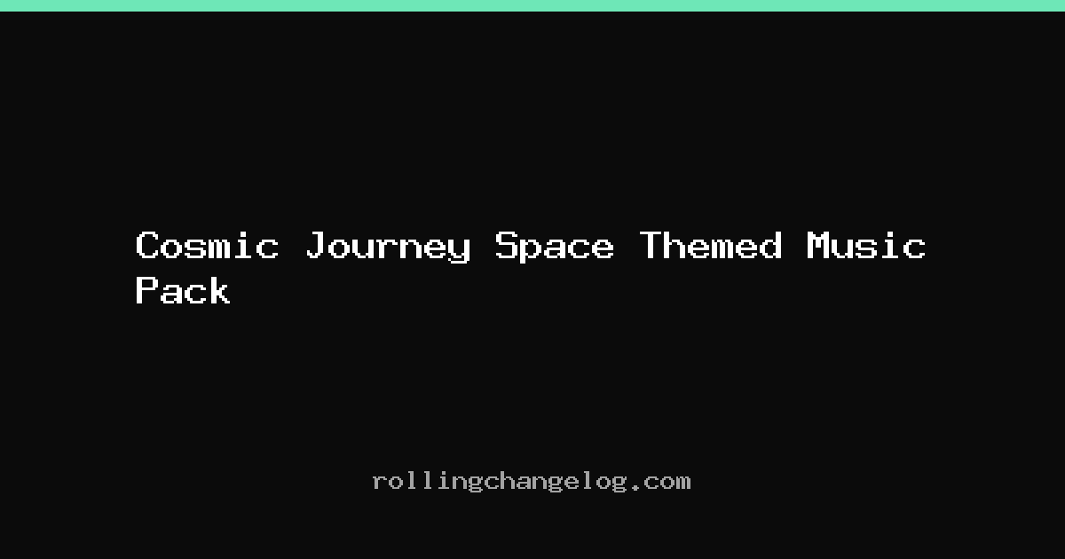 Cosmic Journey Space Themed Music Pack cover