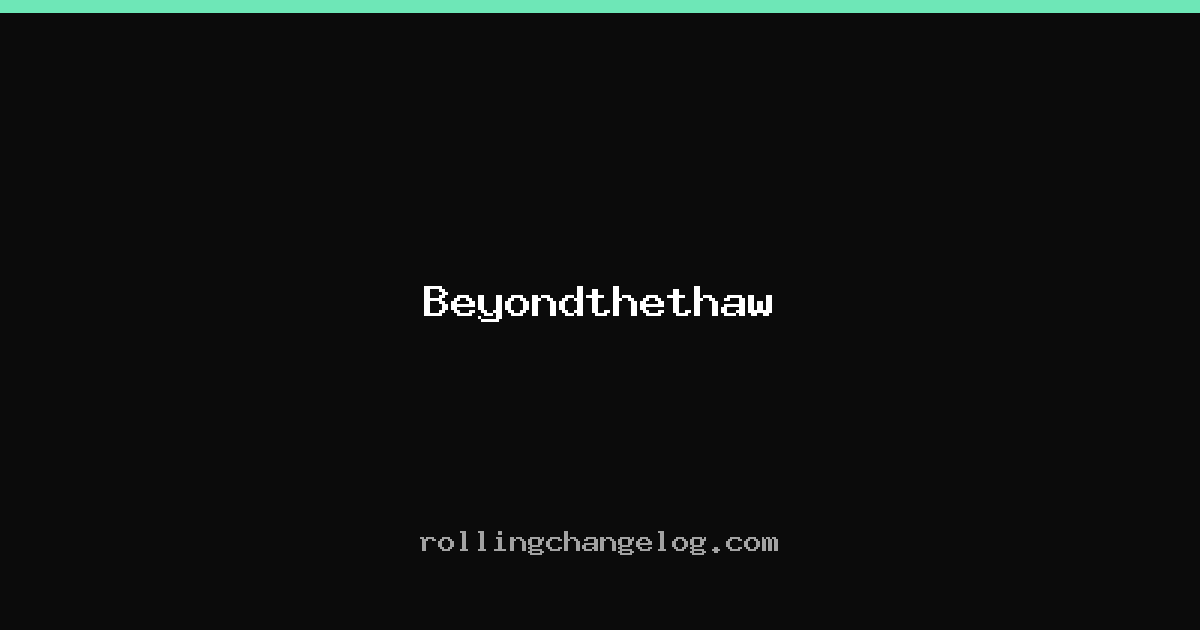 Beyondthethaw cover