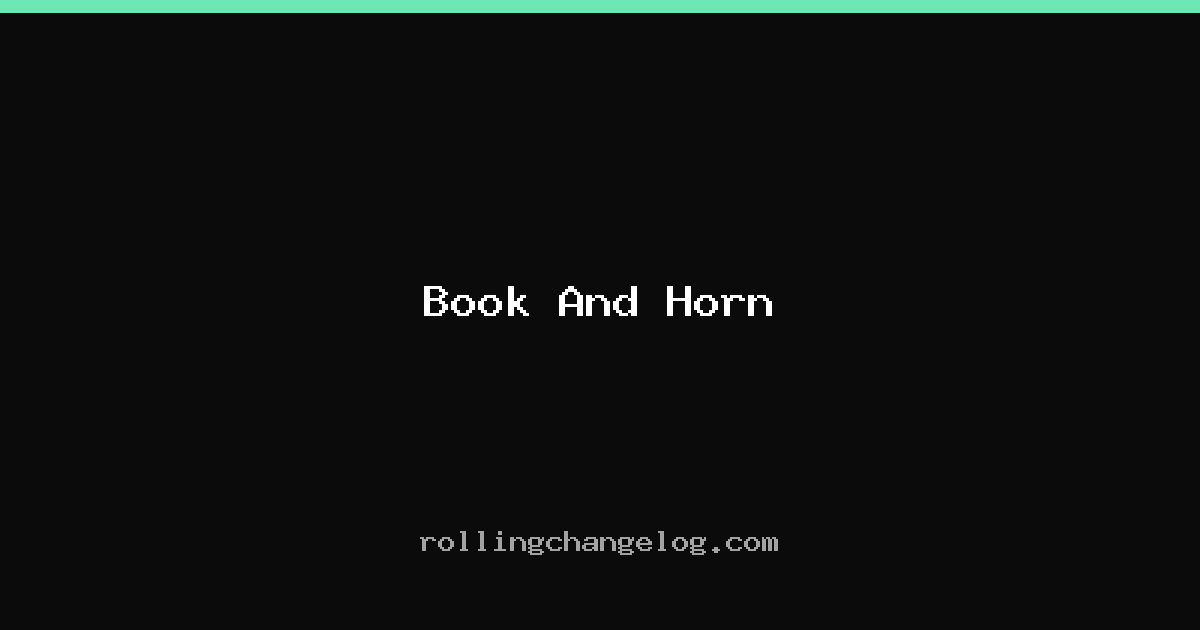Book And Horn cover