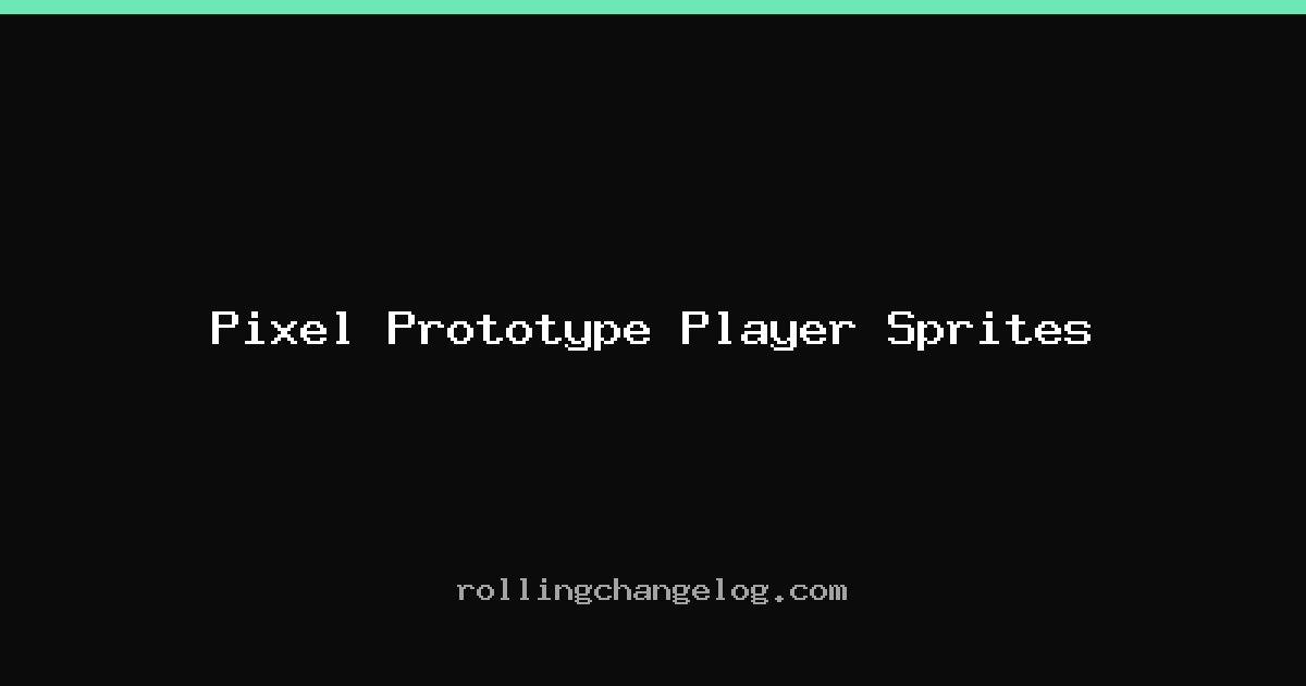 Pixel Prototype Player Sprites cover