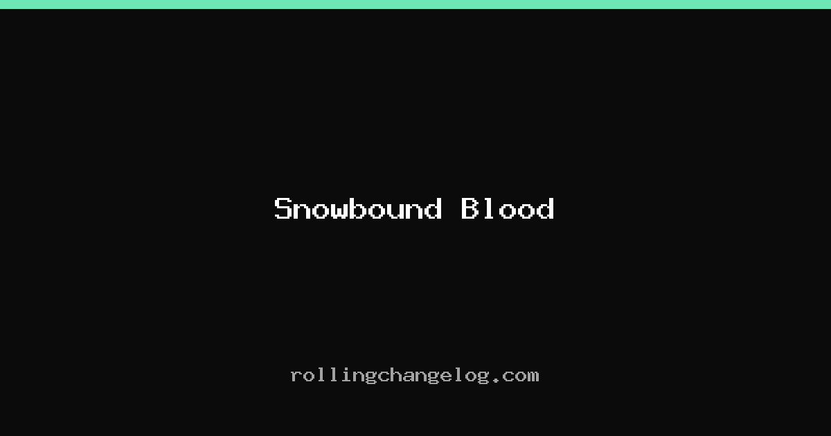 Snowbound Blood cover