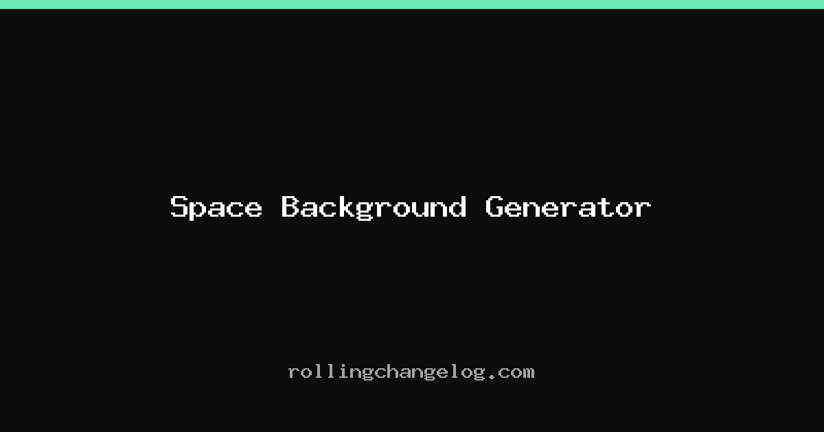 Space Background Generator cover