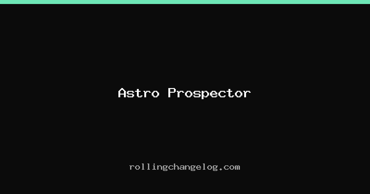 Astro Prospector cover