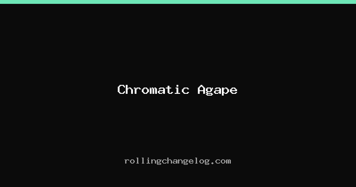 Chromatic Agape cover
